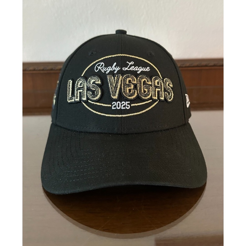 New Era 9Forty Rugby League Las Vegas 2025 Adjustable Snapback Black Cap Hat